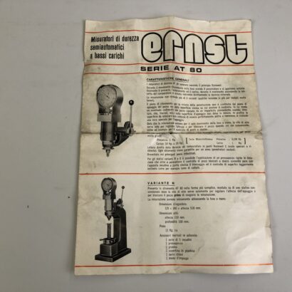 Misuratore di durezza, durometro, durometro portatile, ERNST, durometri CISAM d'occasione, HRC