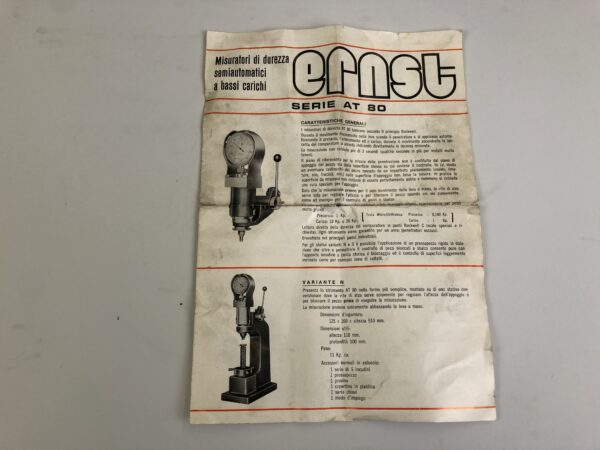 Misuratore di durezza, durometro, durometro portatile, ERNST, durometri CISAM d'occasione, HRC